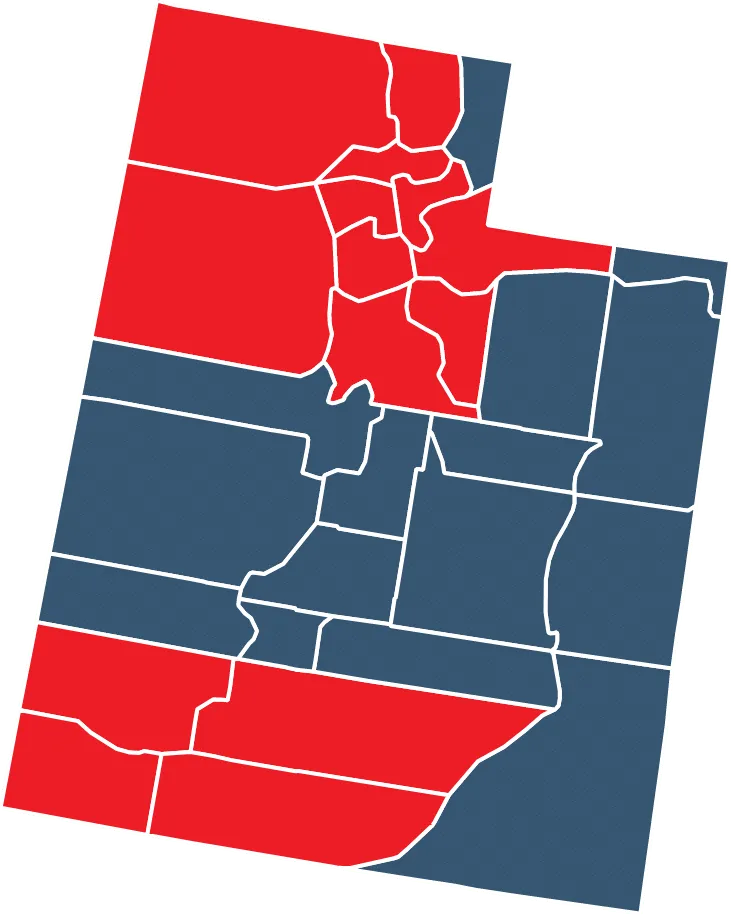 Whipple Service Champions Utah service area map